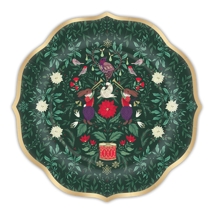 12 Days of Christmas Paper Plates Dessert