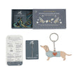 Wooden Dachshund Keyring Embroidery Kit