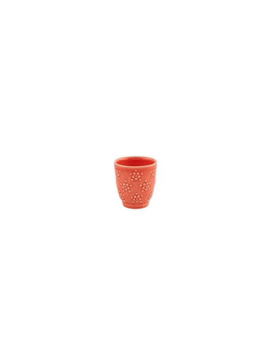 Bordallo Pinheiro Flora Coffee Cup - Salmon