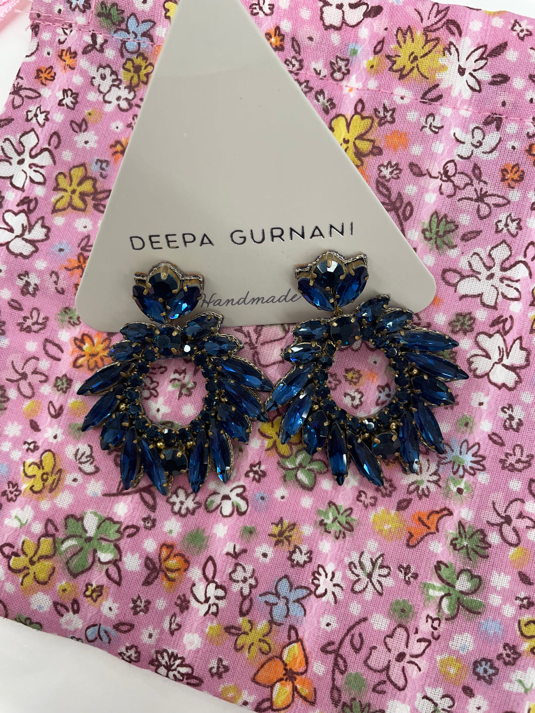 Deepa Gurnarni Sapphire Earrings