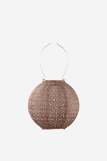 Lumiz Lantern Round 20cm Mocha Shashiko