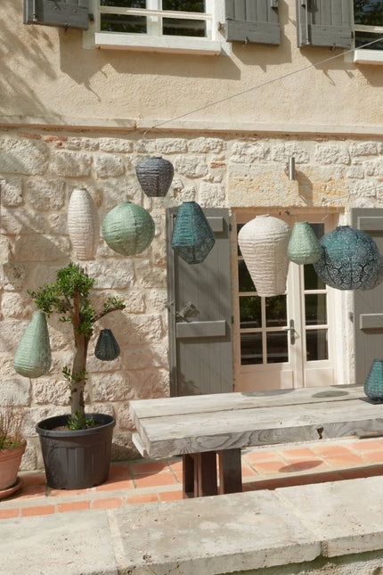 Lumiz Lantern Long Oval 20cm Soft Blush Bazaar