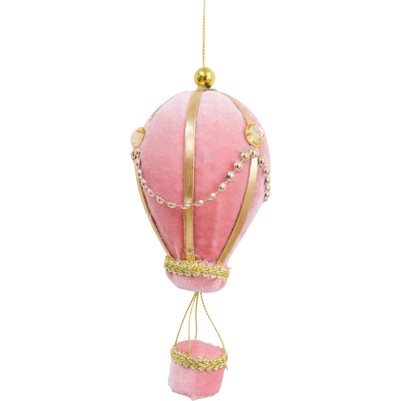 Pink Velvet Hot Air Balloon Hanging