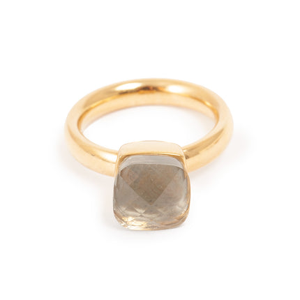 Steel Ring with Glass - Grey by A&C Oslo