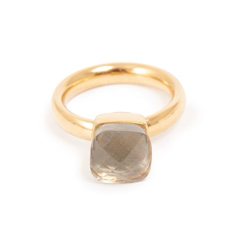 Steel Ring with Glass - Grey by A&C Oslo