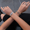 Pure Steel Smokey Grey Stone Ring By A&C Oslo-Various Sizes