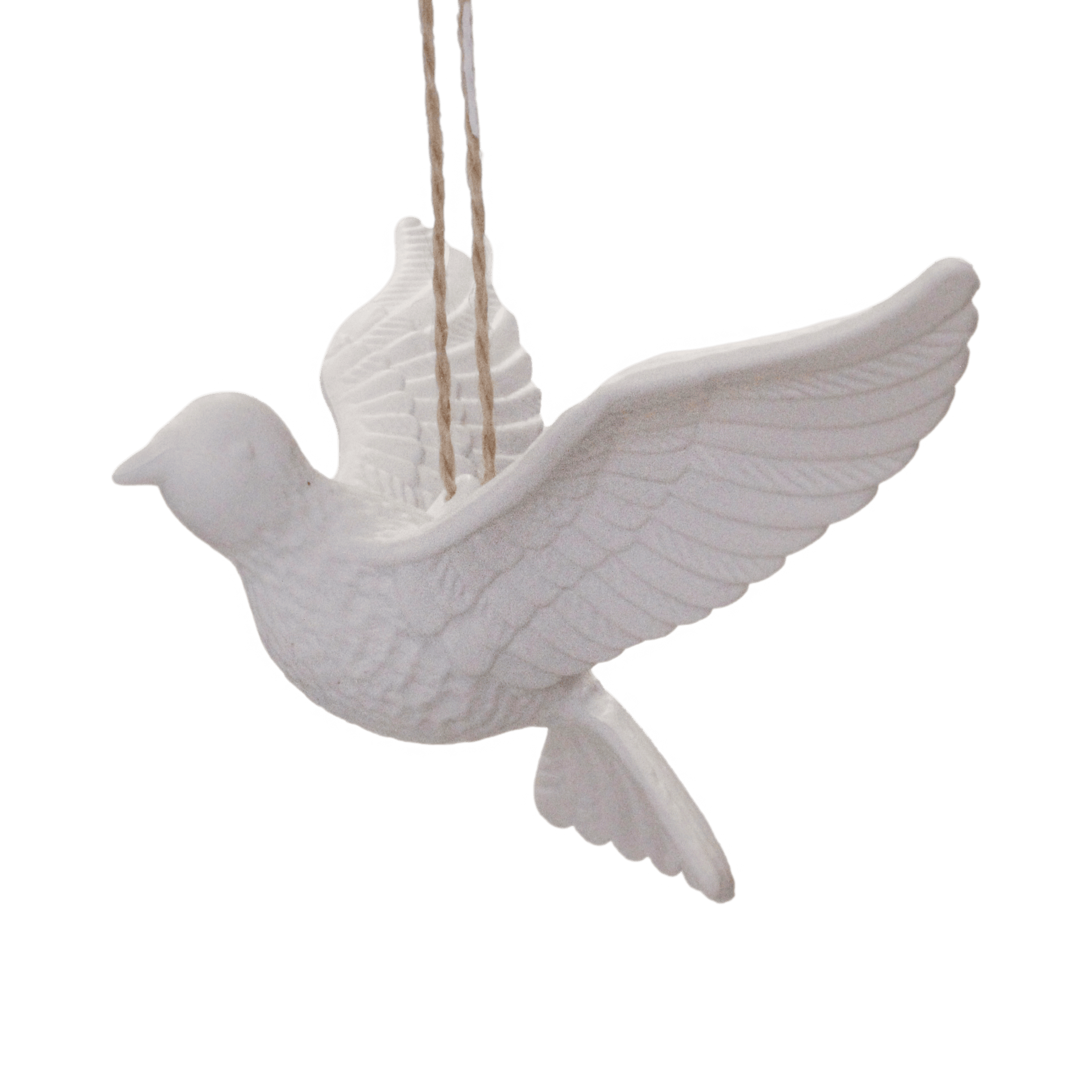 White Dove – Tail Down Christmas Decoration
