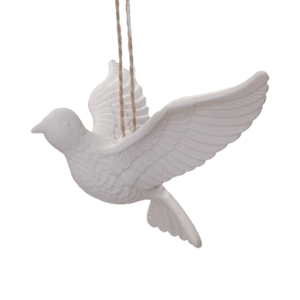 White Dove – Tail Down Christmas Decoration