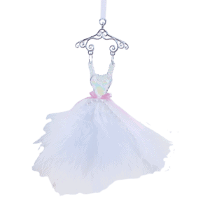 Ballerina Dress on hanger with rose