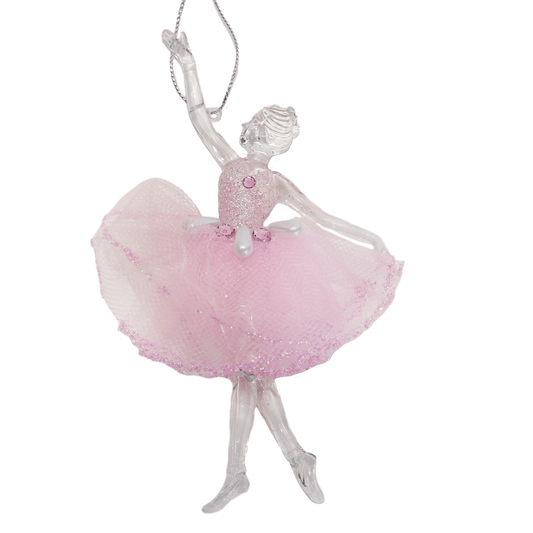 Blllerina with Pink Tulle Dress decoration 1 arm raised