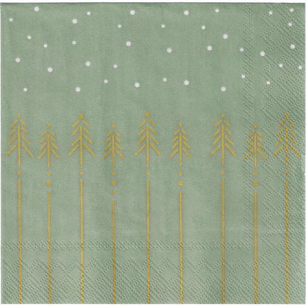 Räder - Fir Trees & Snow - Christmas Cocktail Napkins