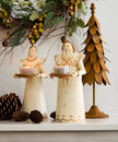 Santa with Candle Plate Copper by French Country Collections