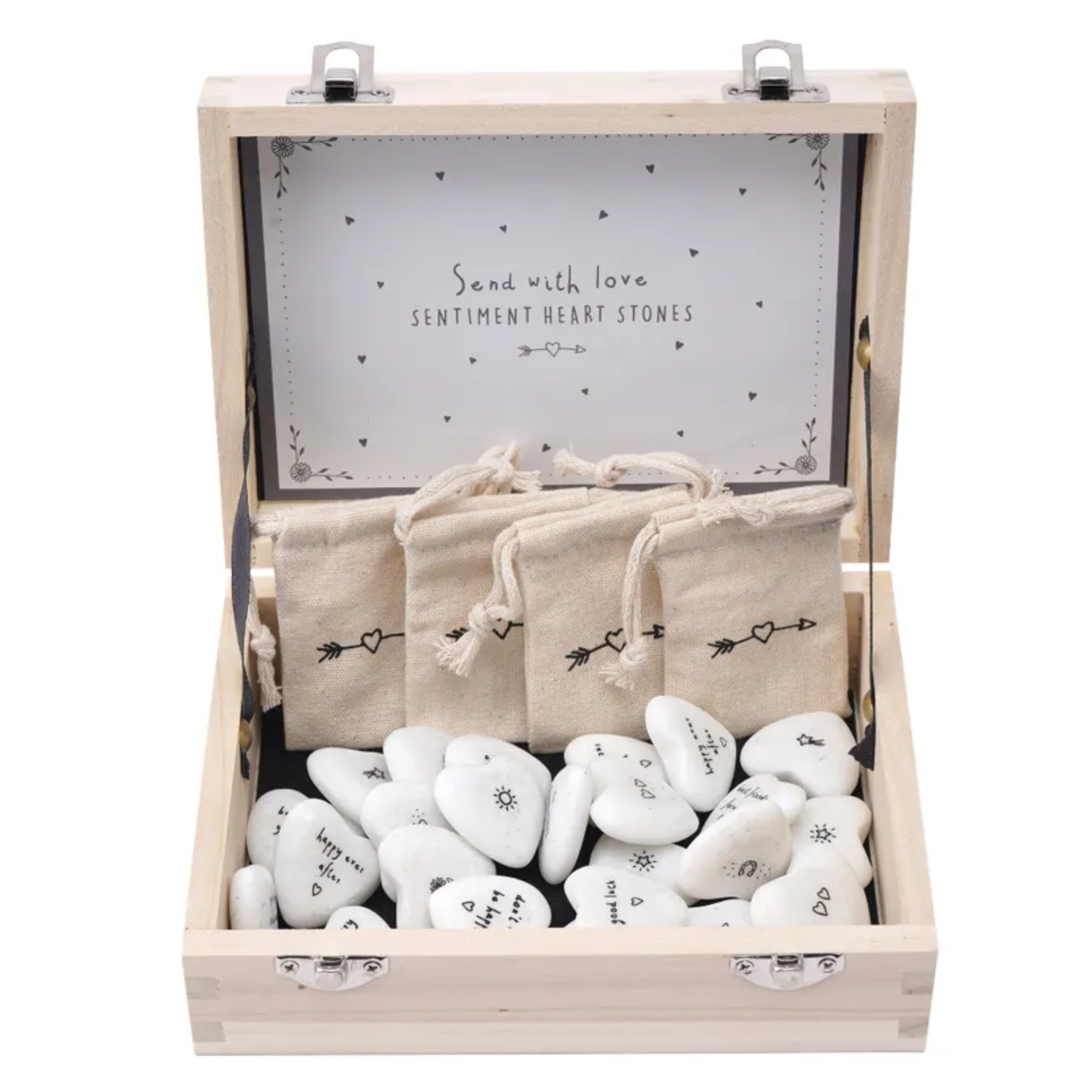 Nibble Sentiment Heart Stones