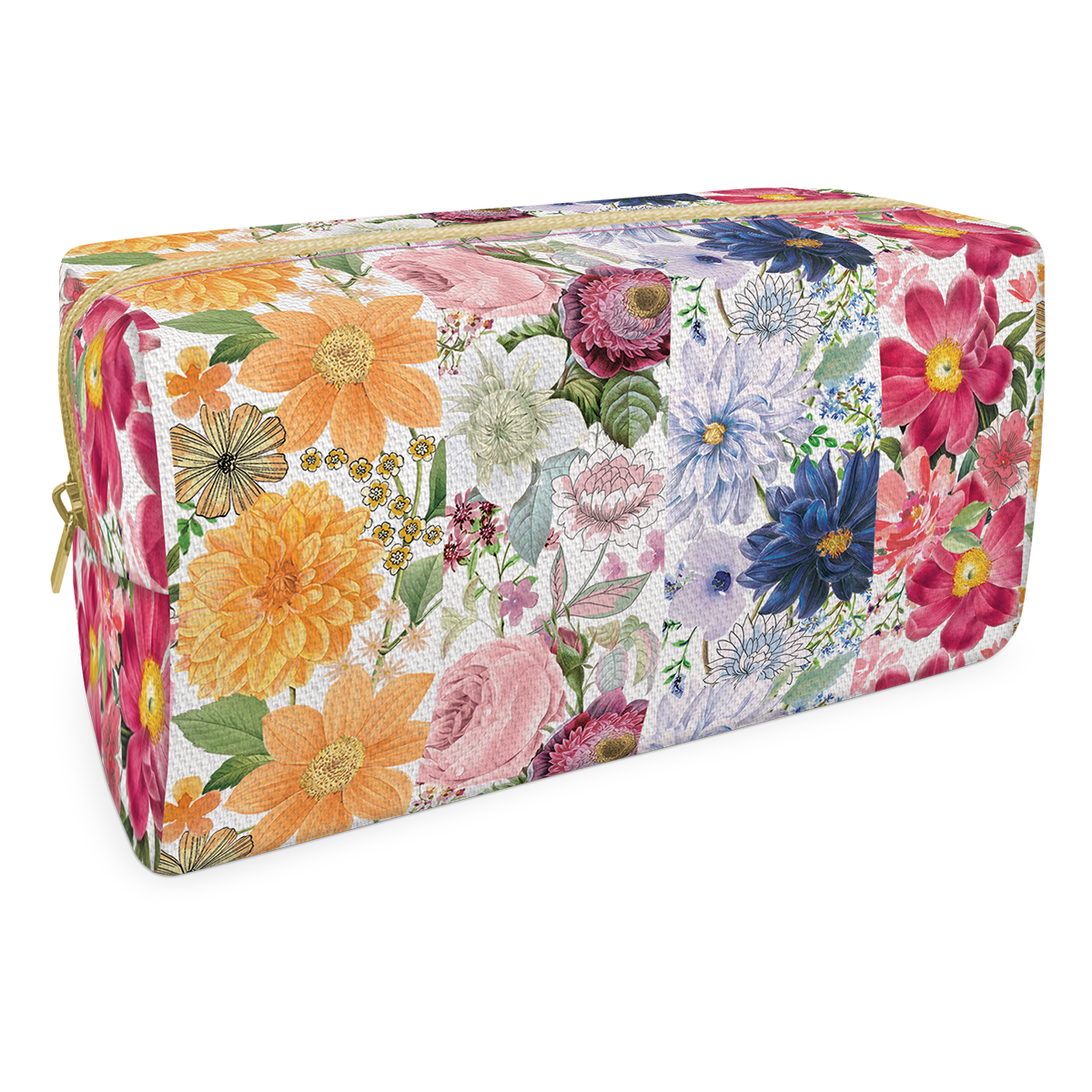 Punch Studio - Floral Stripe Cosmetic Bag