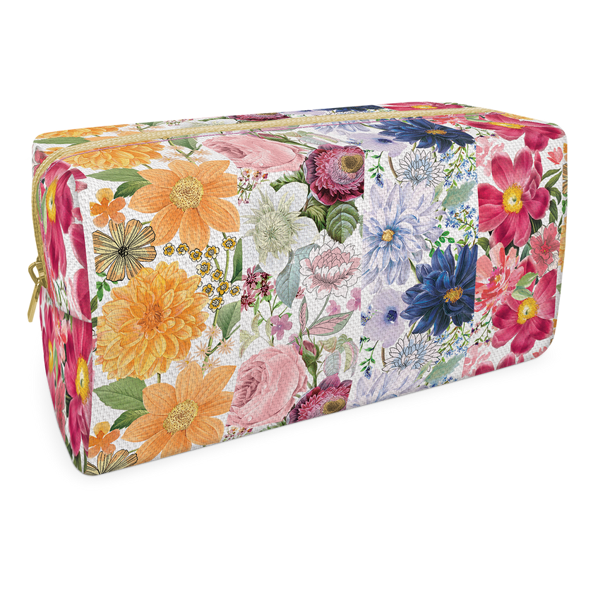 Punch Studio - Floral Stripe Cosmetic Bag