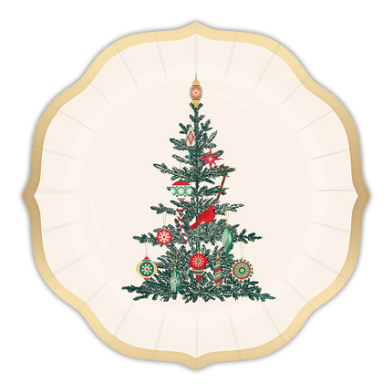 Christmas Tree Paper Plate Dessert