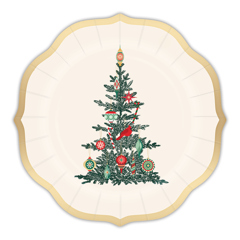 Christmas Tree Paper Plate Dessert