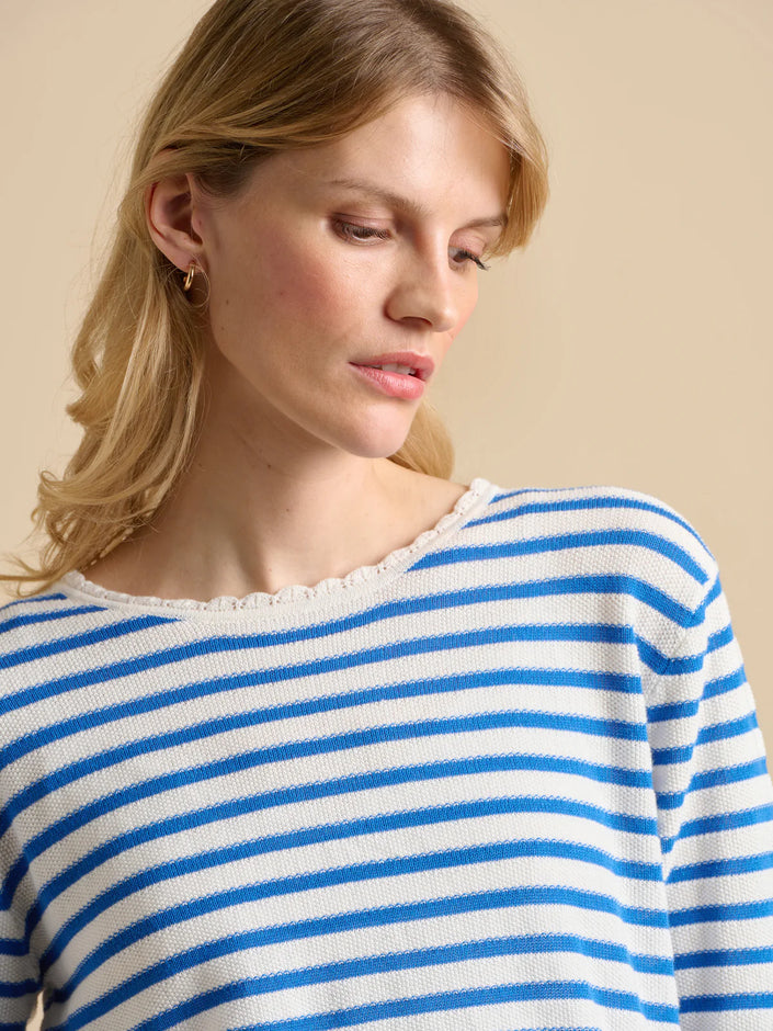 Brakeburn Scallop Neck Knitted Jumper