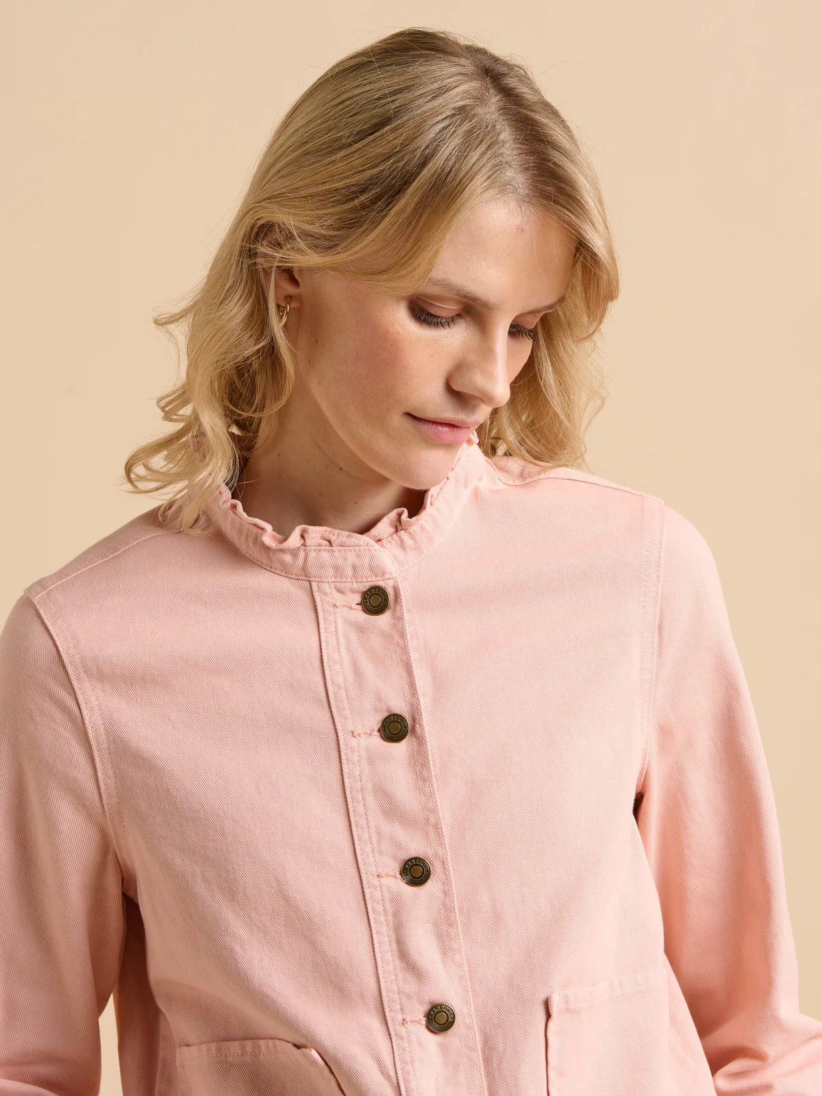 Brakeburn Frill Neck Denim Jacket