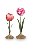 Metal Tulip Candle Holders