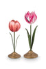 Metal Tulip Candle Holders