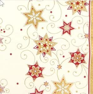 Christmas Stars & Swirls Cocktail Napkins Pack of 20
