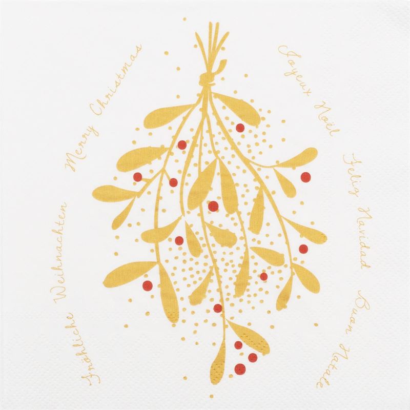 Räder - Mistletoe Gold - Christmas Luncheon Napkins