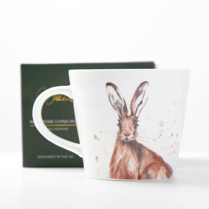 Meg Hawkins Hare Bone China Mug