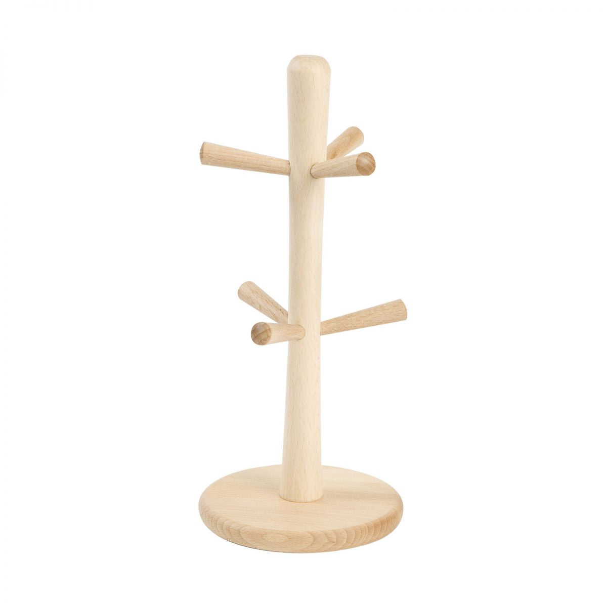 Beech Wood 6 Peg Mug Tree