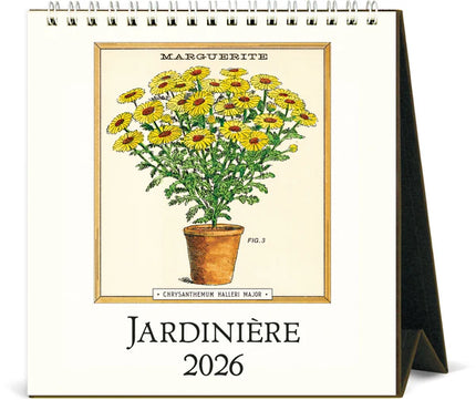 Cavallini 2026 Desk Calendar - Jardiniere