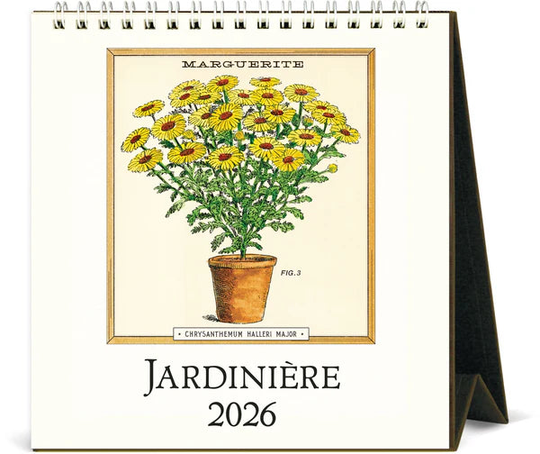 Cavallini 2026 Desk Calendar - Jardiniere