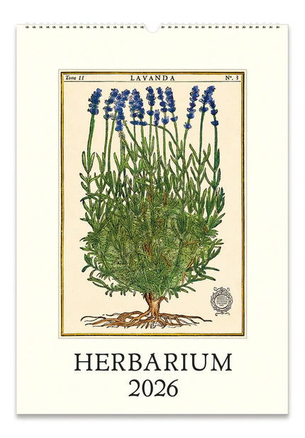 Cavallini 2026 Wall Calendar - Herbarium