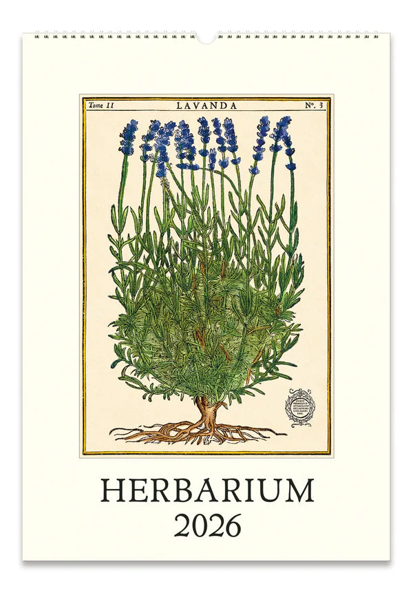 Cavallini 2026 Wall Calendar - Herbarium