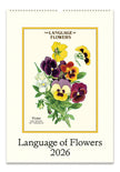 Cavallini 2026 Wall Calendar - Language of Flowers