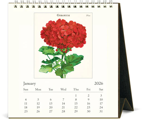 Cavallini 2026 Desk Calendar - Botanica