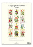 Cavallini 2026 Wall Calendar - Language of Flowers