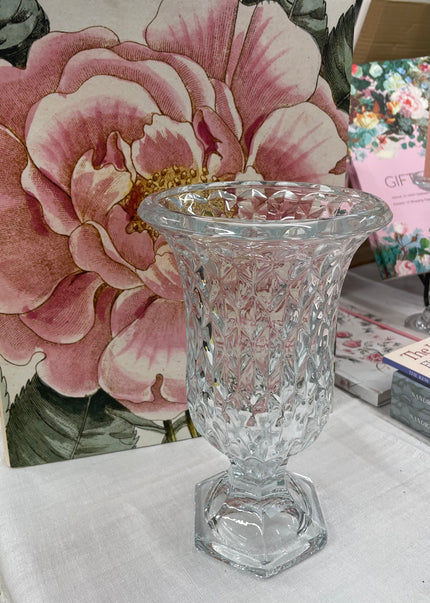 Ava Fluted Glass Vase - 24cm