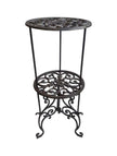 Scroll 2 Tier Round Console by Le Monde