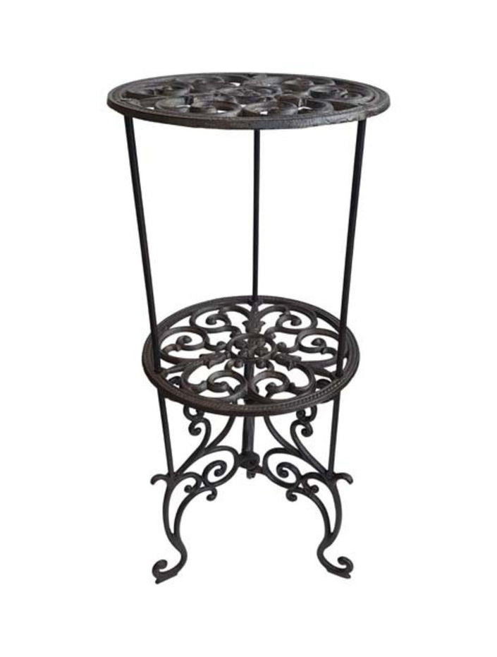 Scroll 2 Tier Round Console by Le Monde
