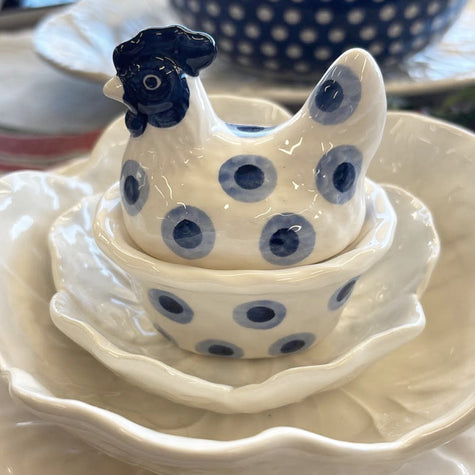 Emma Bridgewater Double Dot Hen on Nest