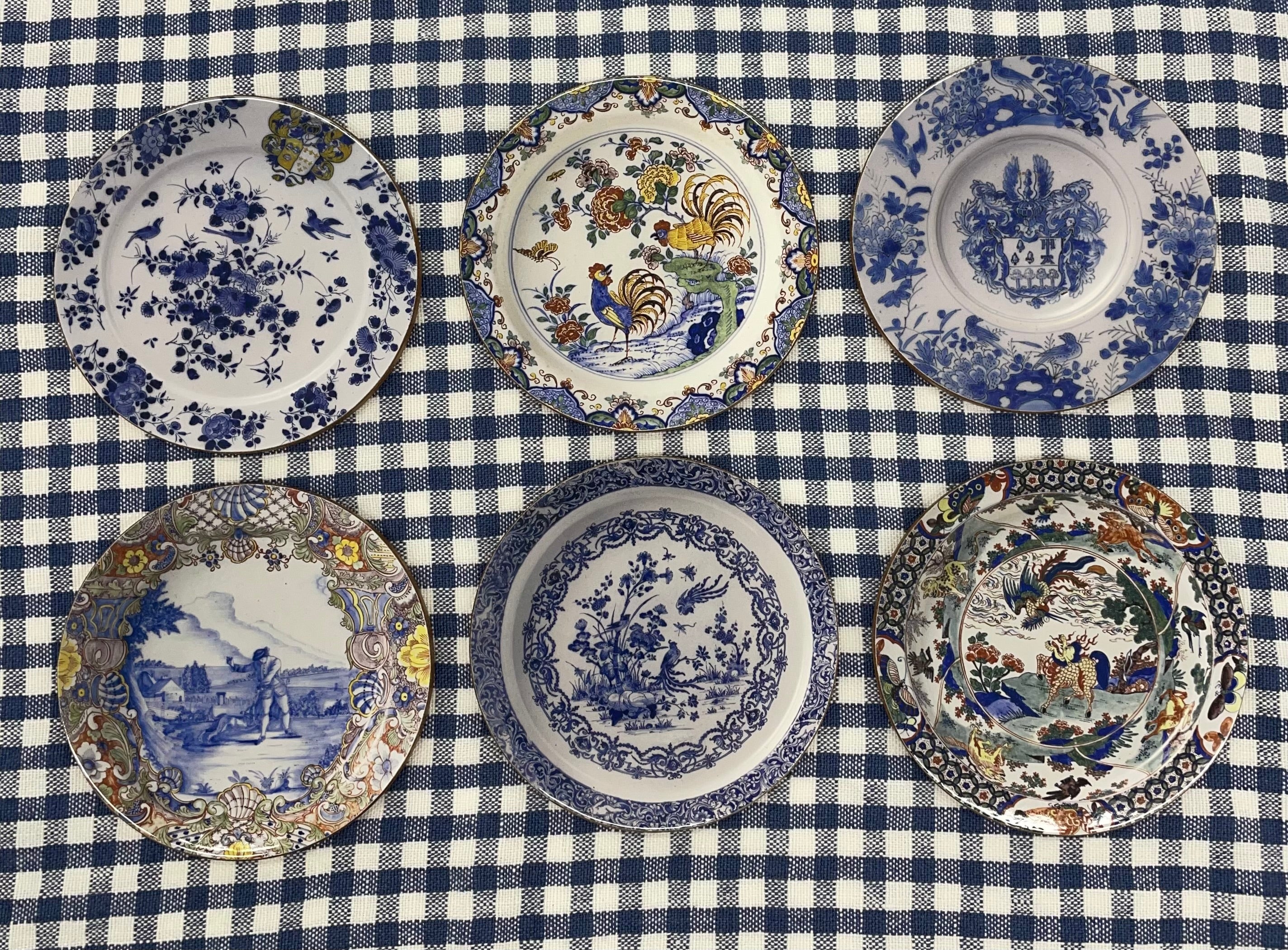 Coaster Set of 6 Ruks Museum Blues