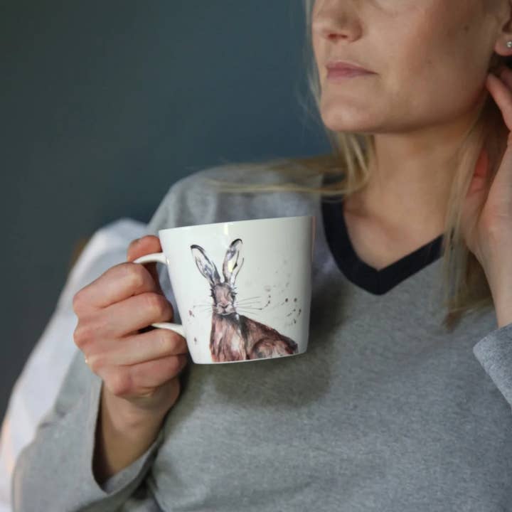 Meg Hawkins Hare Bone China Mug