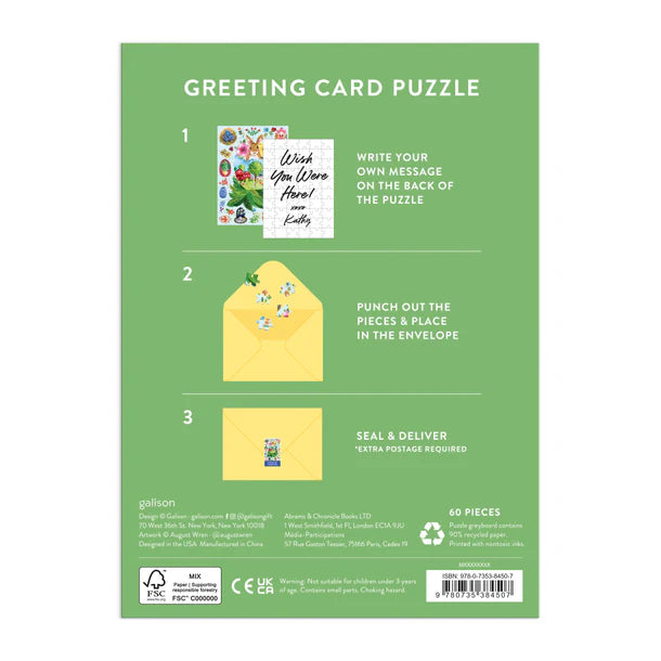 Greeting Card Puzzle -Easter Eggs