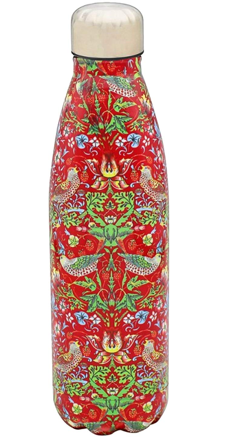 WIlliam Morris Drink Bottle - Strawberry Thief Red