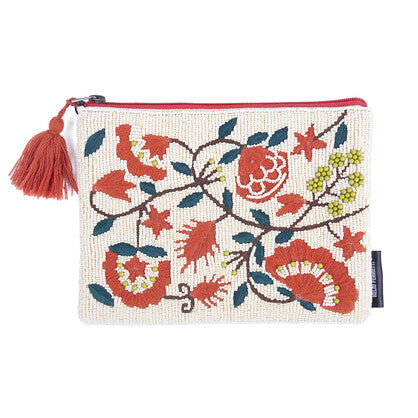 Carnation Beaded Clutch - Helio Ferreti