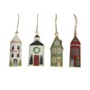 Enamel Coated House Decorations -set of 4