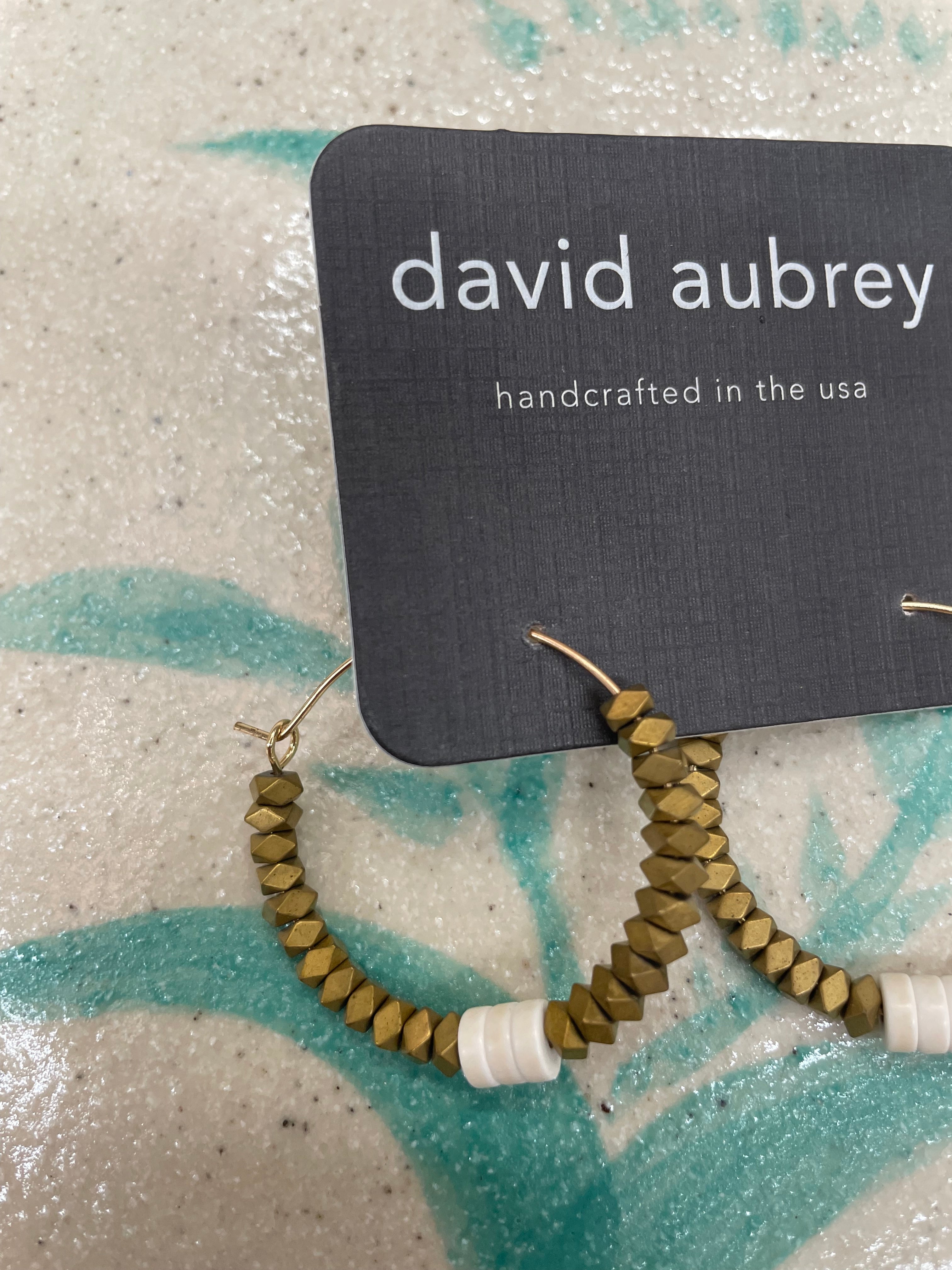 David Aubrey Beaded Hoop Earrings