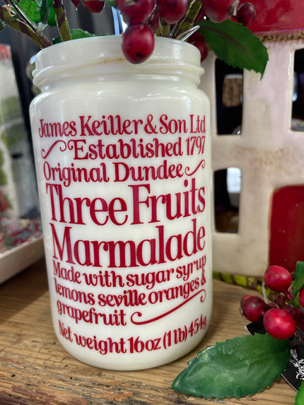 Vintage Dundee Milk Glass Jar