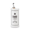 Olio D'Oliva Vintage Ceramic Olive Oil Cruet White 250ml