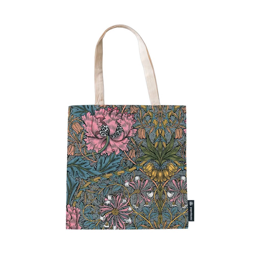 Morris Pink Honeysuckle Canvas Tote Bag